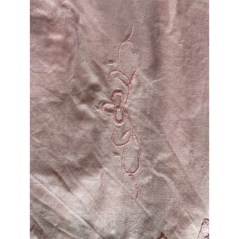 Vintage Lace Soft Pink Button Down Dress Womens Size Small Western Cottage boho - Picture 4 of 10